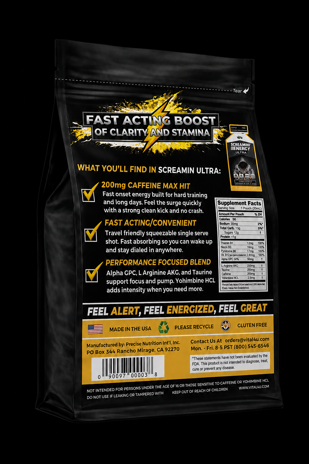 Screamin Energy Ultra Caramel Coffee