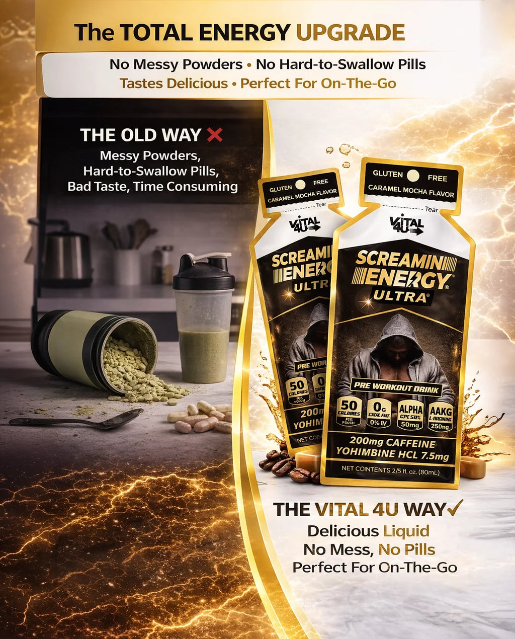Screamin Energy Ultra Caramel Coffee
