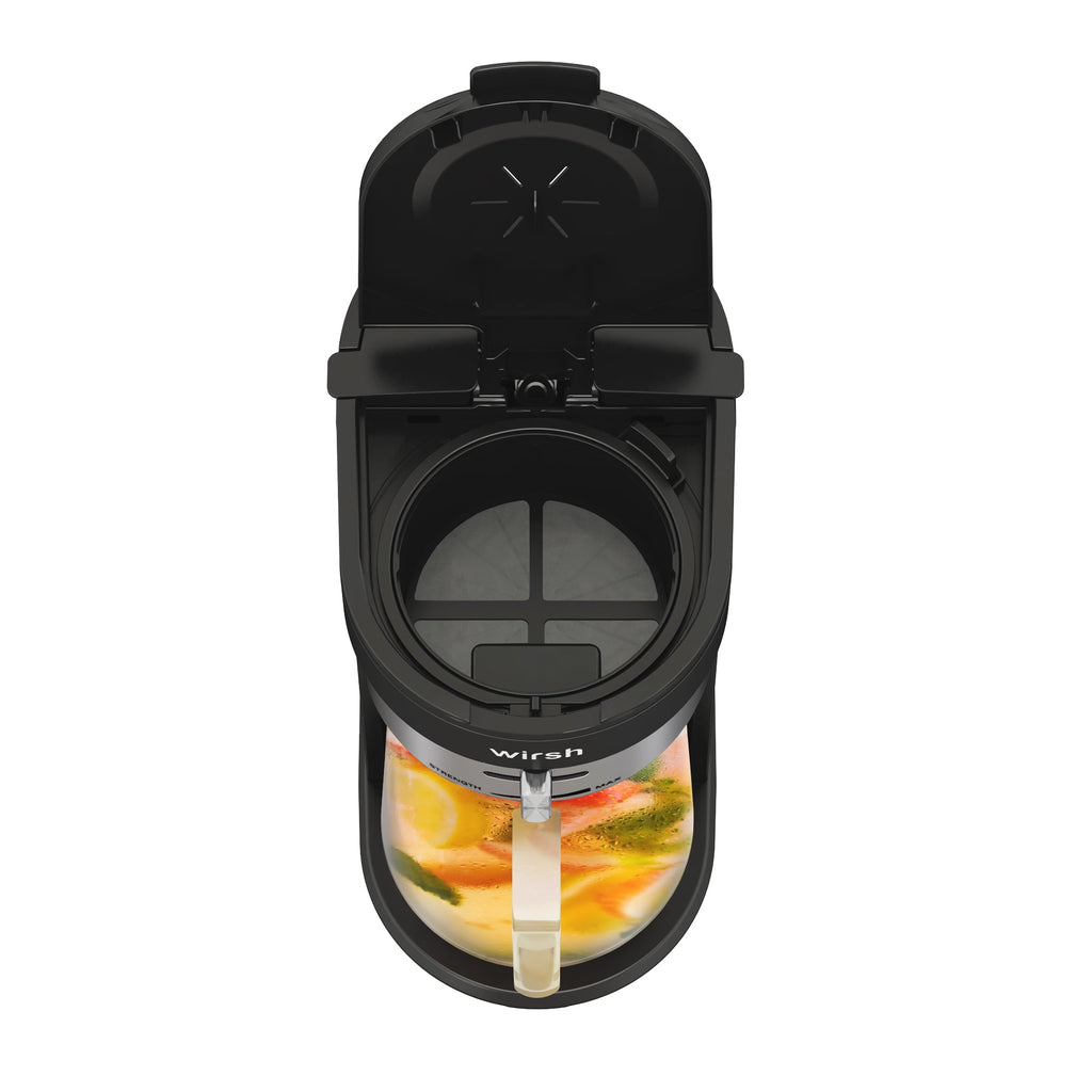Wirsh Iced Coffee Maker,  Iced Tea Maker with 85 Ounce Pitcher,Strength Control and Reusable Filter